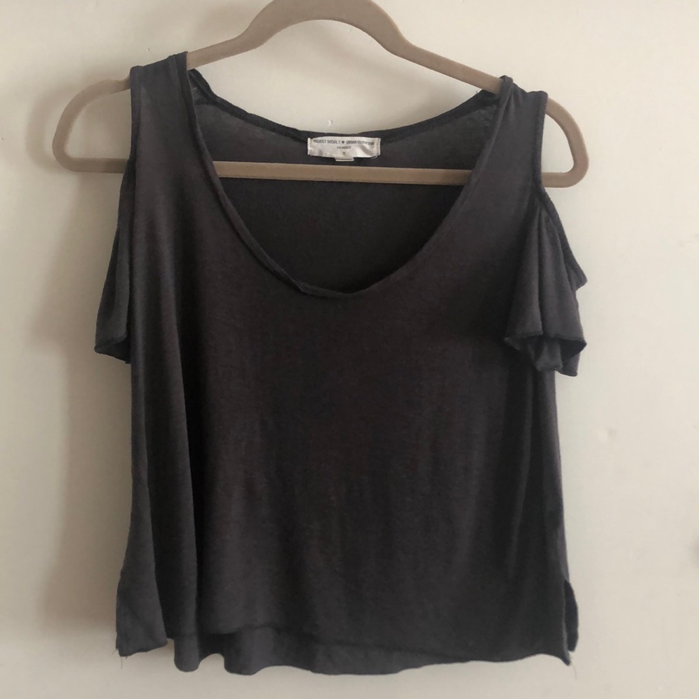 Shoulder cut out T